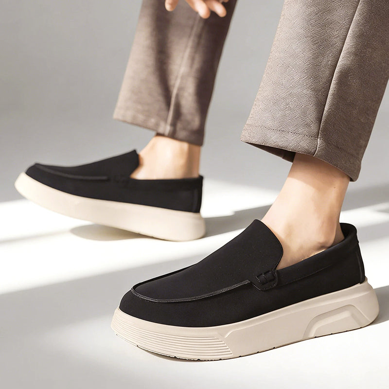 Wesley - Men's Chunky Sole Slip-On Loafers