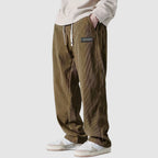 Wesley - Men's Ribbed Corduroy Drawstring Trousers