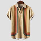 Weston - Men's Summertime Retro Block Stripe Shirt