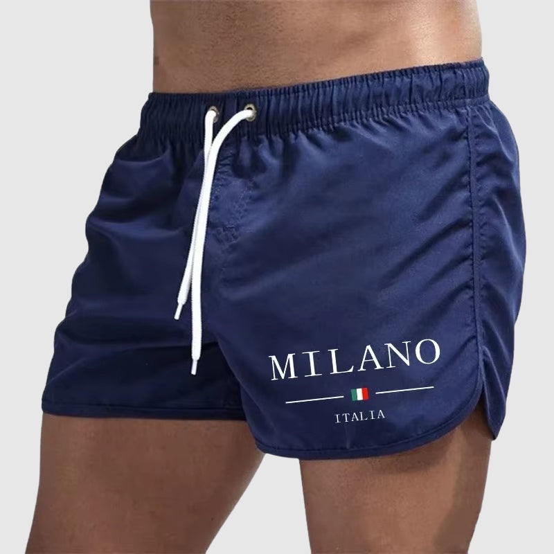 Zachary - Men’s Quick-Dry Retro Swim Shorts
