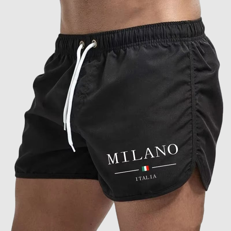 Zachary - Men’s Quick-Dry Retro Swim Shorts