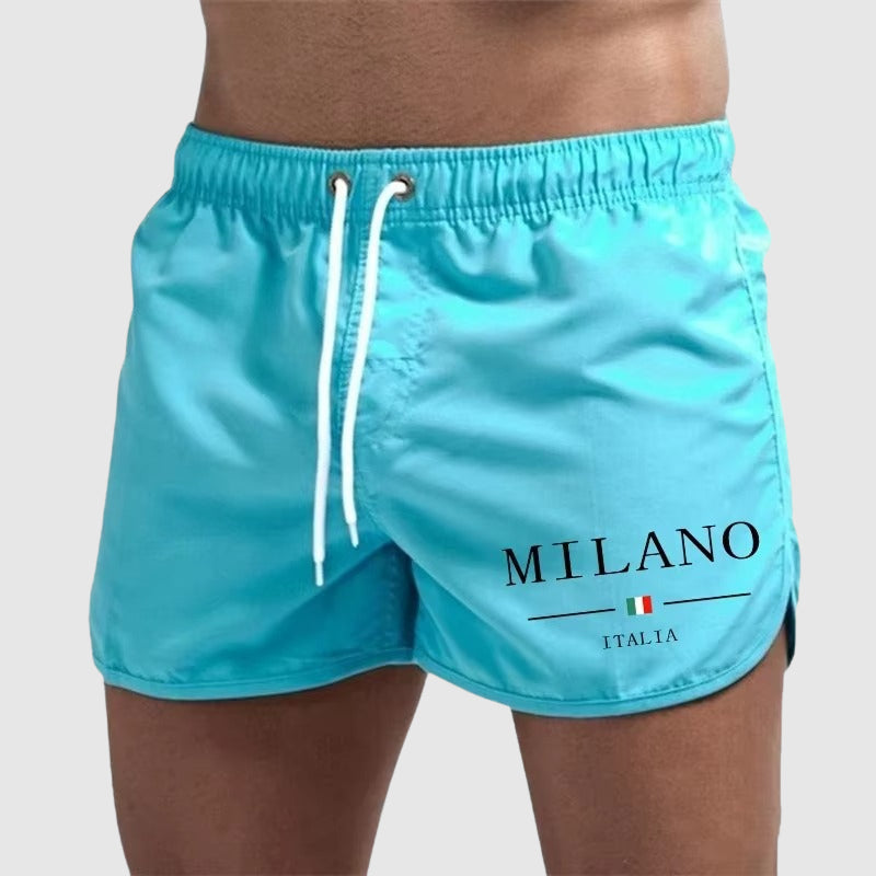 Zachary - Men’s Quick-Dry Retro Swim Shorts