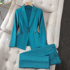 Zelda - Women's Single-Button Blazer and Pants Set