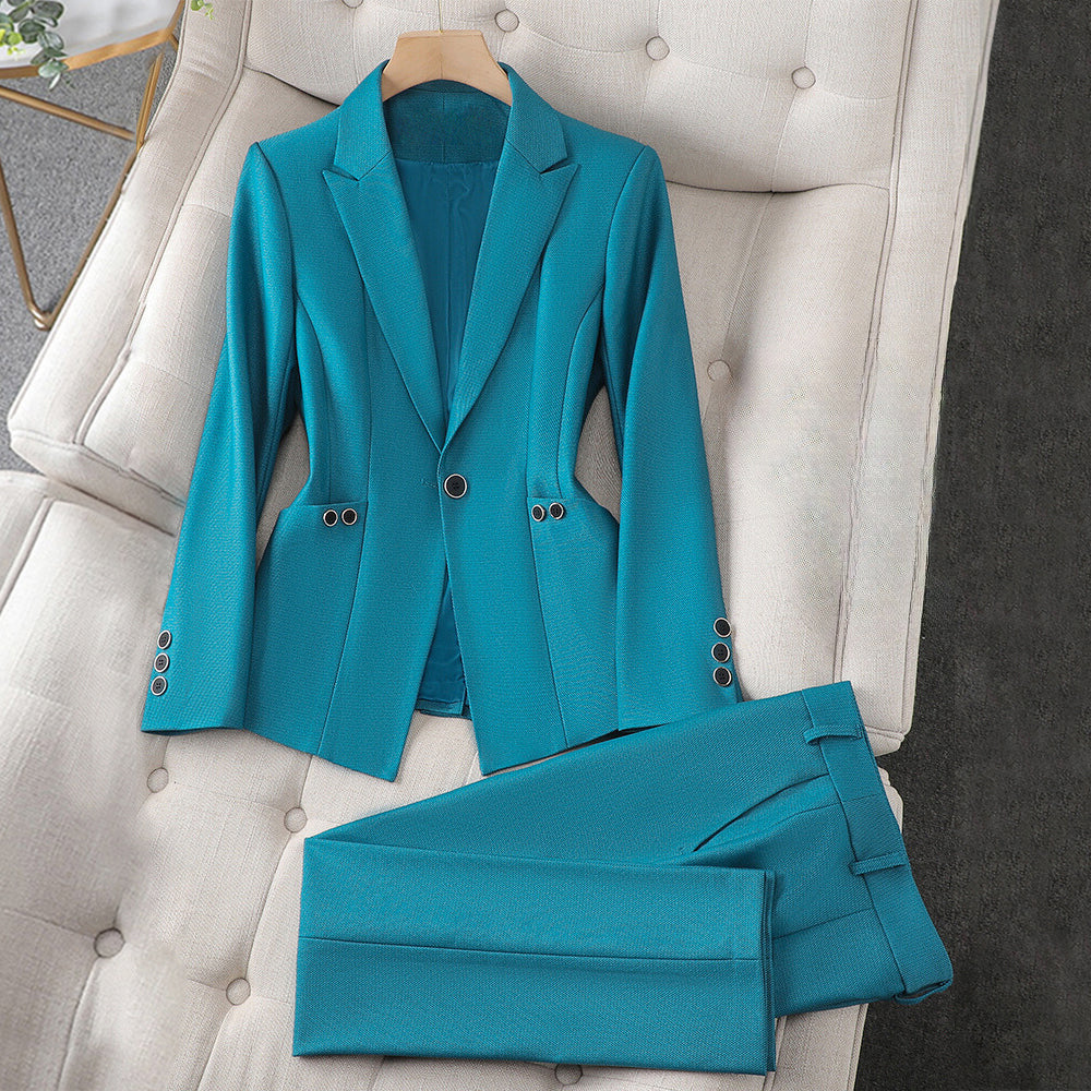 Zelda - Women's Single-Button Blazer and Pants Set