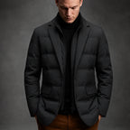 Zoren  – Men's Quilted Duck Down Button Blazer