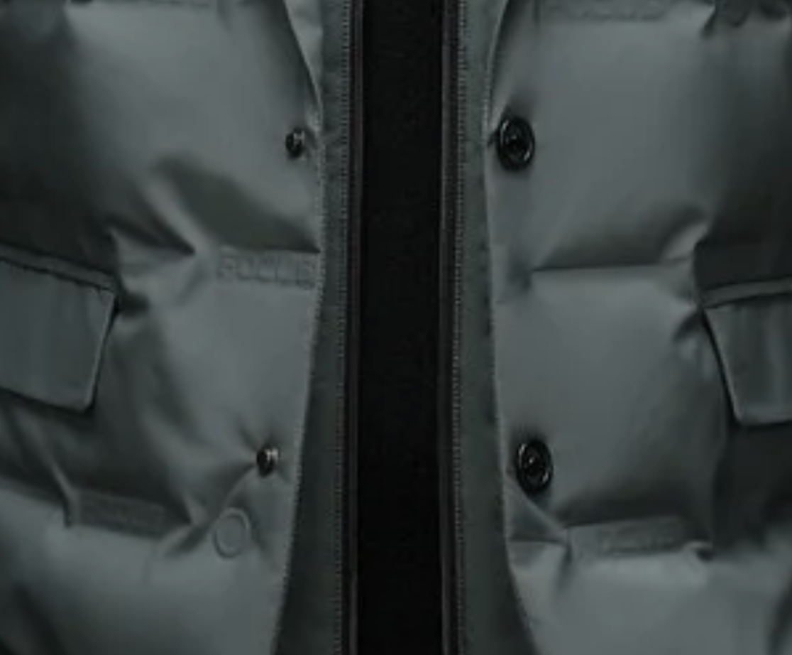 Zoren – Men's Quilted Duck Down Button Blazer