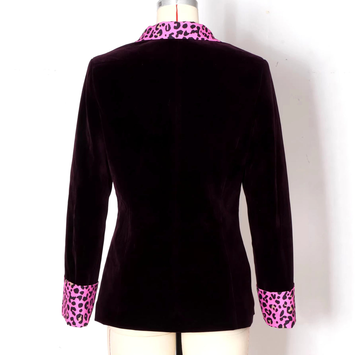 Adelle - Women's Leopard Print Slim Fit Blazer Jacket 3