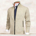 Adrian - Men's Mock-Neck Zip Cardigan