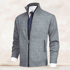 Adrian - Men's Mock-Neck Zip Cardigan