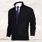 Adrian - Men's Mock-Neck Zip Cardigan