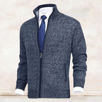 Adrian - Men's Mock-Neck Zip Cardigan