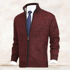 Adrian - Men's Mock-Neck Zip Cardigan