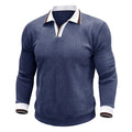 Adrien - Men's Long Sleeve Polo Collar Sweater 1