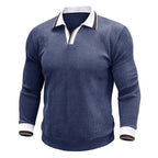Adrien - Men's Long Sleeve Polo Collar Sweater 1