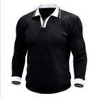 Adrien - Men's Long Sleeve Polo Collar Sweater 3