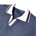 Adrien - Men's Long Sleeve Polo Collar Sweater 9