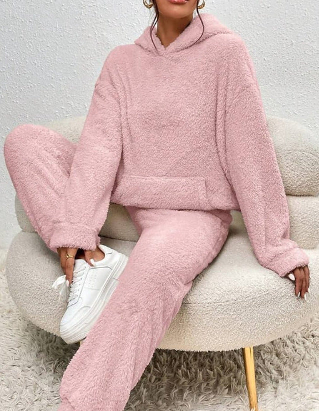 Amelia - Women's Fuzzy Fleece Hoodie & Jogger Set