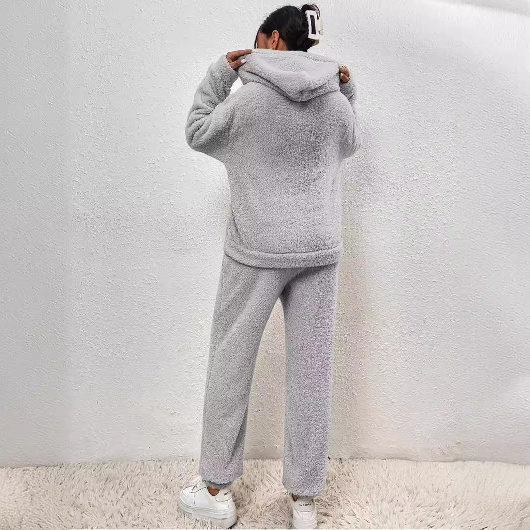 Amelia - Women's Fuzzy Fleece Hoodie & Jogger Set