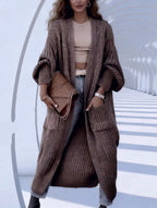 Anne - Women's Oversized Longline Cardigan with Pockets 2