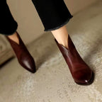 Aphrodite - Women’s V-Cut Pointed Toe Ankle Boots 3