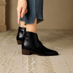 Aphrodite - Women’s V-Cut Pointed Toe Ankle Boots 4