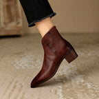 Aphrodite - Women’s V-Cut Pointed Toe Ankle Boots 5