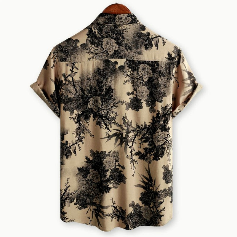 Arlo - Men's Floral Camp Collar Relaxed Fit Shirt