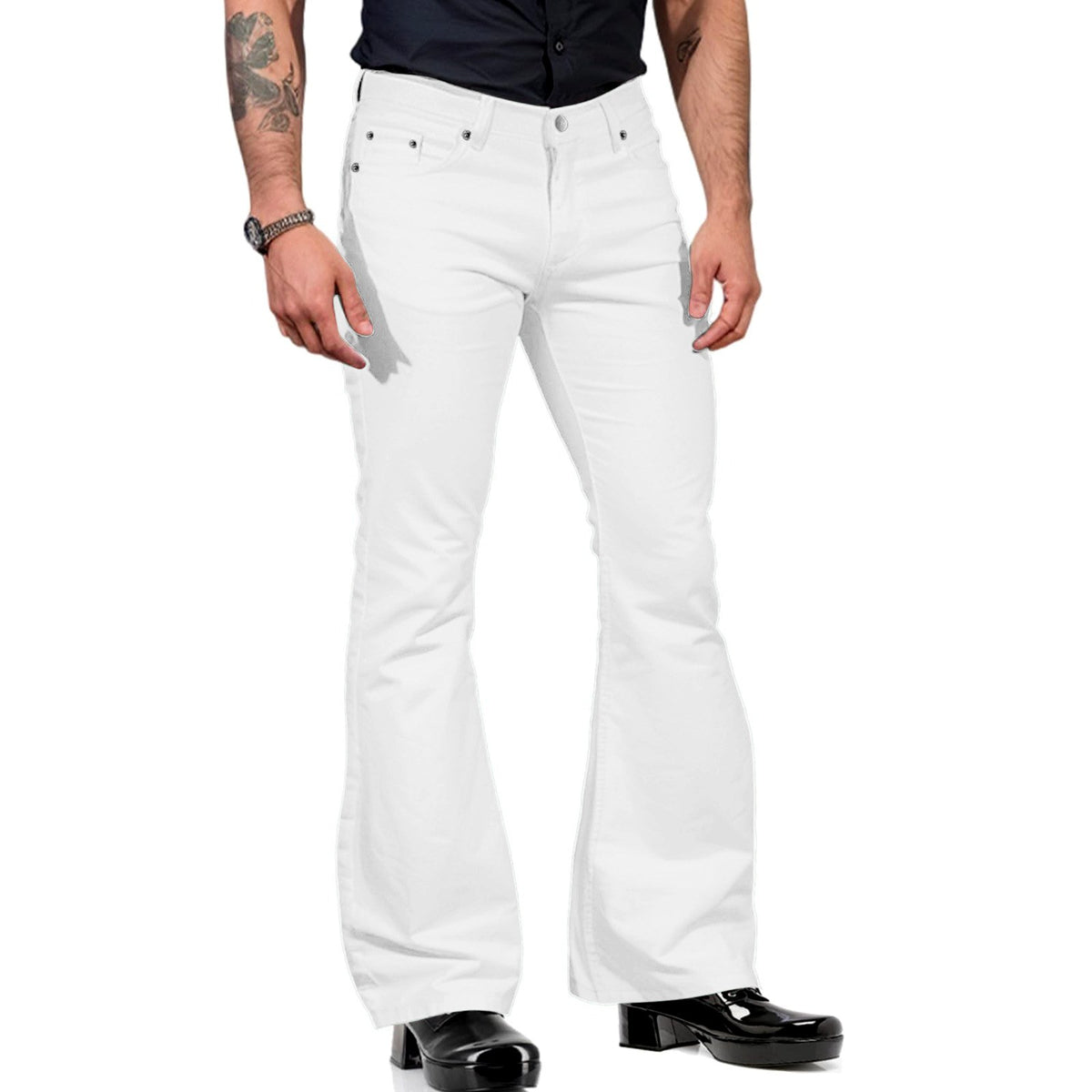 Ashwin - Men's Retro Flared Bootcut Pants 3