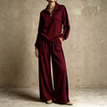 Bianca - Women's Ribbed Half-Zip Matching Set 1