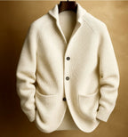 Blaze - Men's Ribbed Shawl Collar Cardigan 4