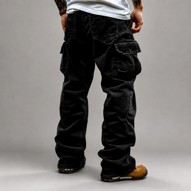 Bob - Men's Loose Fit Corduroy Cargo Pants 2