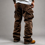 Bob - Men's Loose Fit Corduroy Cargo Pants 3