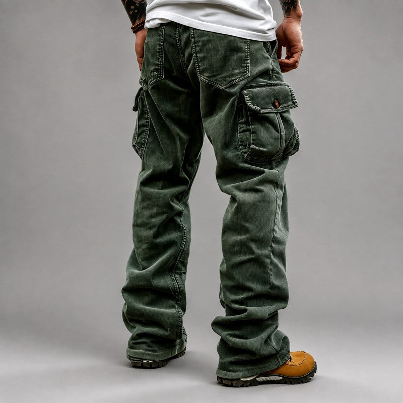 Bob - Men's Loose Fit Corduroy Cargo Pants 4