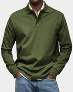 Brennan - Men's Textured Cotton Polo Shirt