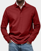 Brennan - Men's Textured Cotton Polo Shirt