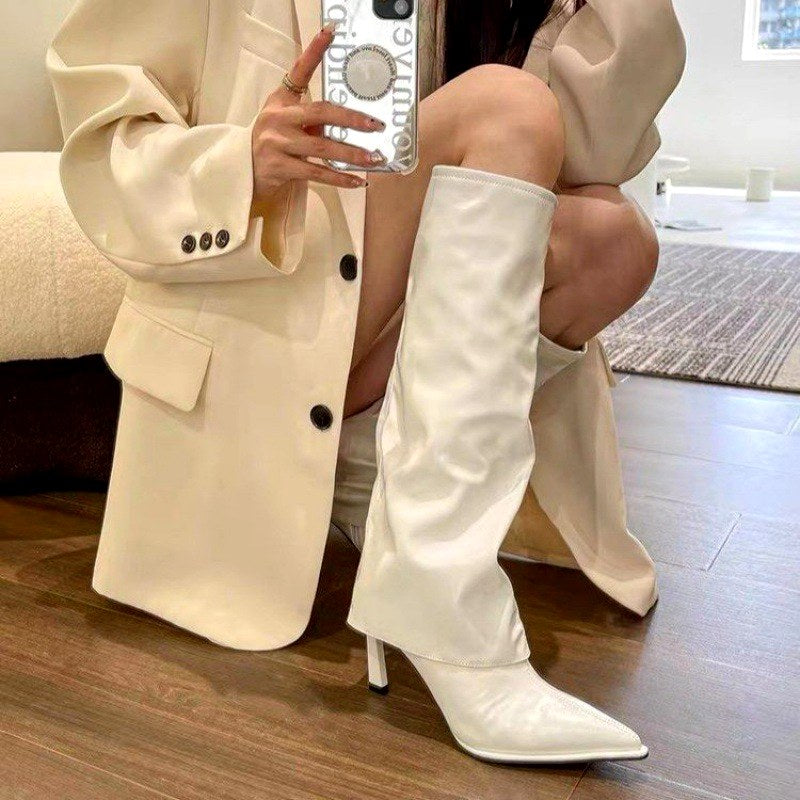 Bridget - Women’s Pointed Toe Knee-High Stiletto Boots 3