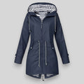 Brielle - Women's Hooded Waterproof Jacket with Drawstring Waist
