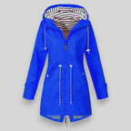 Brielle - Women's Hooded Waterproof Jacket with Drawstring Waist