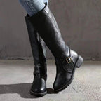 Bronte - Women’s Knee-High Lug Sole Riding Boots 4