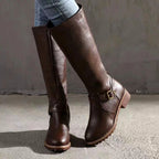 Bronte - Women’s Knee-High Lug Sole Riding Boots 5