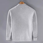 Bryce - Men's Striped Ribbed Zip Front Jacket 5