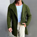 Buster - Men's Ribbed Shawl Collar Slim Fit Cardigan 3