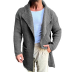 Buster - Men's Ribbed Shawl Collar Slim Fit Cardigan 4