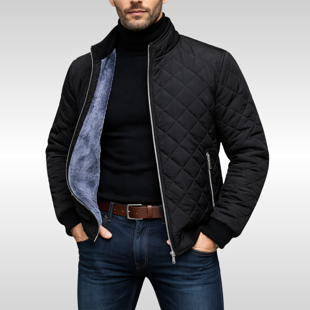 Callum - Men's Quilted Jacket with Fleece Lining