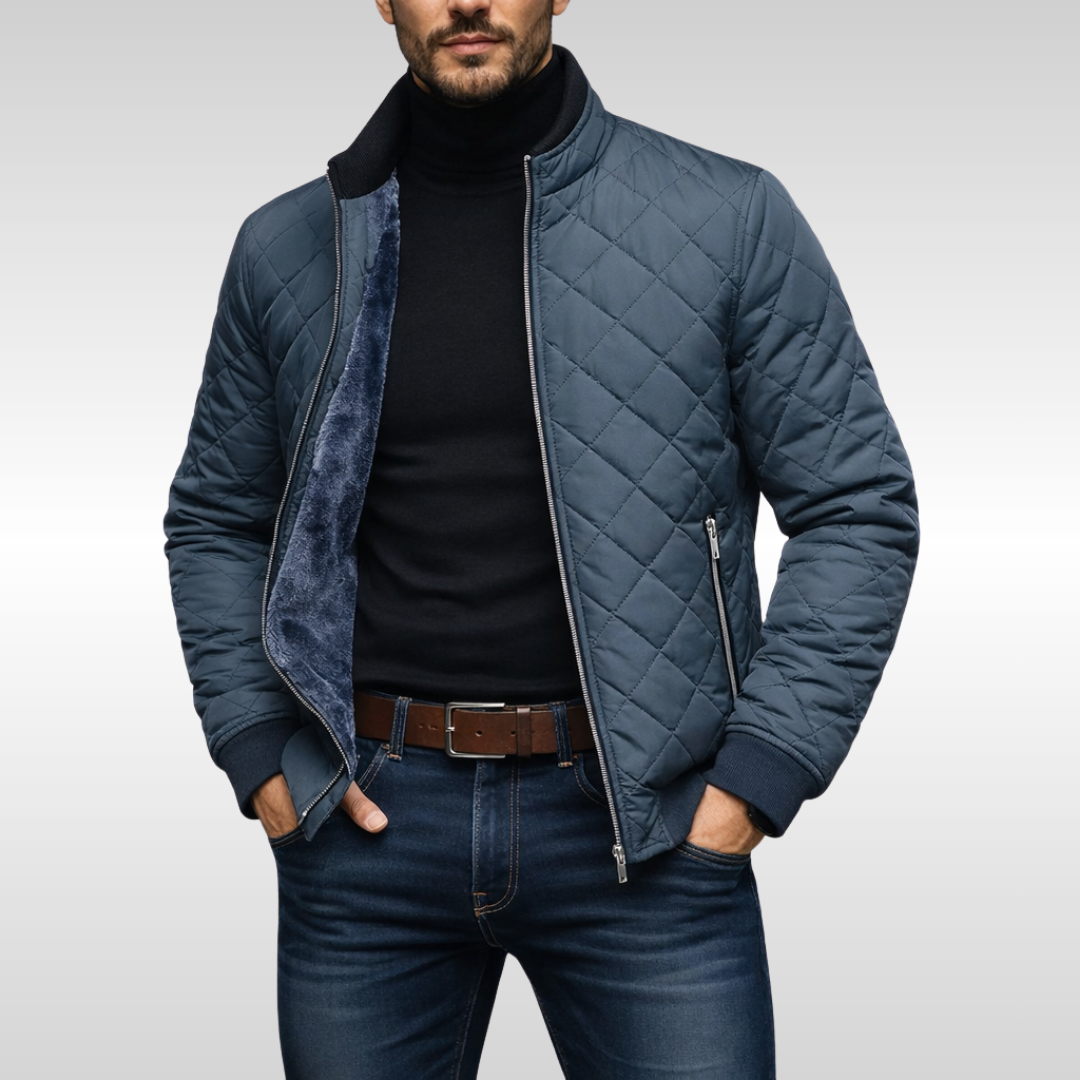 Callum - Men's Quilted Jacket with Fleece Lining