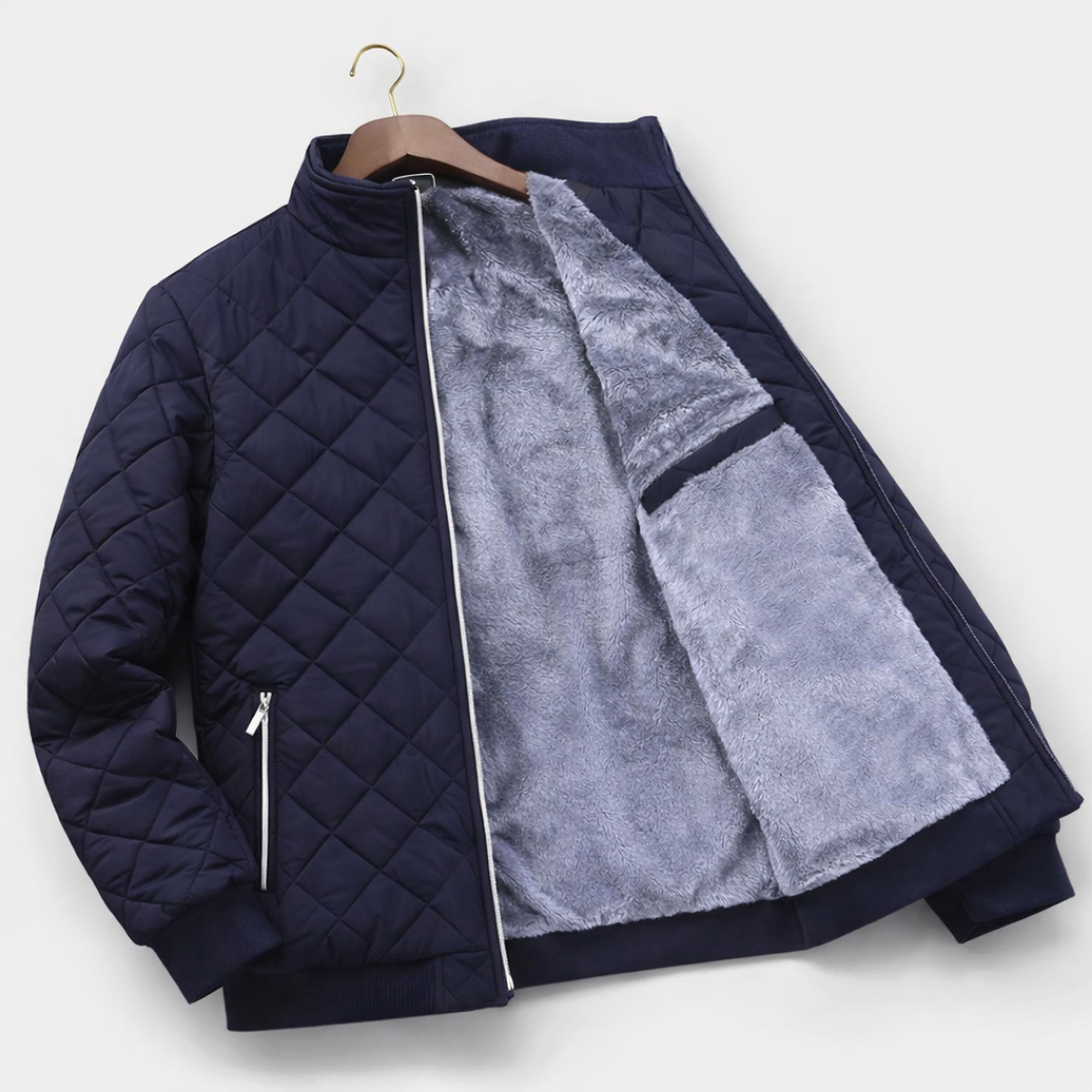 Callum - Men's Quilted Jacket with Fleece Lining