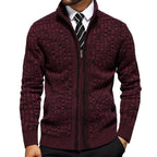 Carter – Men's Checkered Full-Zip Cardigan 2