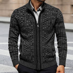 Carter – Men's Checkered Full-Zip Cardigan 3