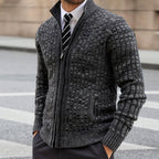Carter – Men's Checkered Full-Zip Cardigan 4
