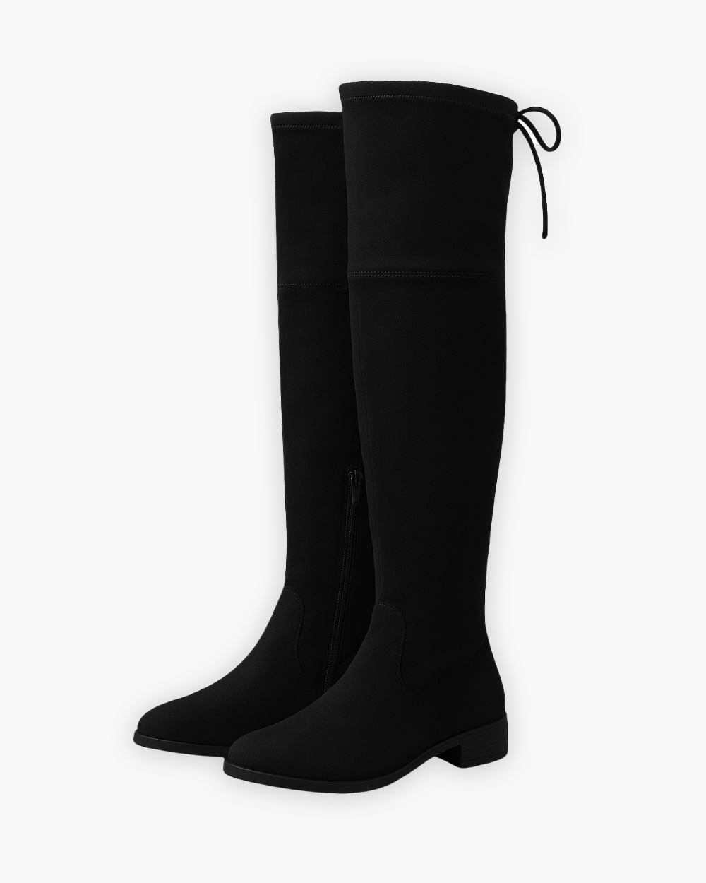 Charlotte - Women's Over-the-Knee Suede Boot with Side Zip